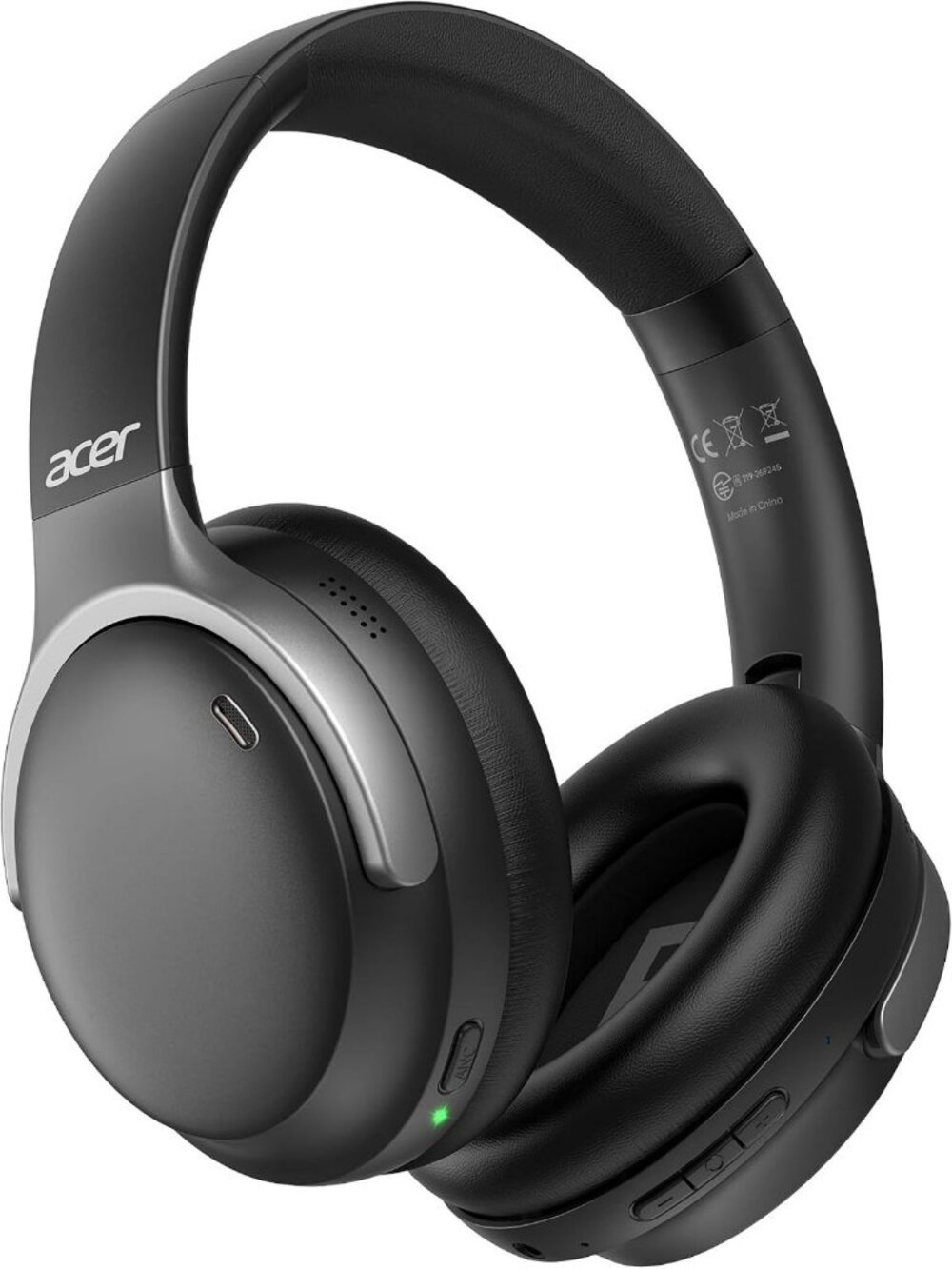 Wireless Bluetooth Over-Ear Active Noise Cancelling Headphones - Black, Comfort